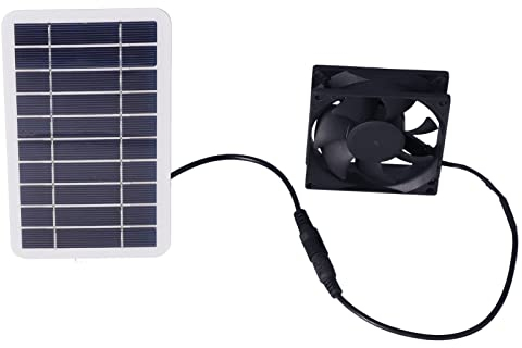 2,5 W Solarbetriebener Ventilator, Solarpanel-Ventilator, Solar-Abluftventilator Für Haustiere, Solarbetriebener Ventilator Für Hühnerstall, Gewächshaus, Solarventilatoren Im Freien, Zucht, Pflanzen I