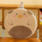 Runde Stuhlkissen Kinder,Cartoon Rundes Kissen， Stuhlkissen Dickes Stuhlkissen ，40cm Memory Foam Sitzkissen Stuhl Sitzpolster mit Abnehmbarer Bezug, Cartoon Tier Sitzauflage (Hut Schweinchen)