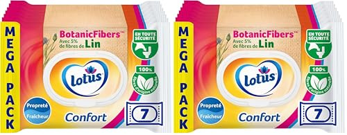 Lotus Papier Toilette Humide Confort - Lot de 14 X 38 feuilles