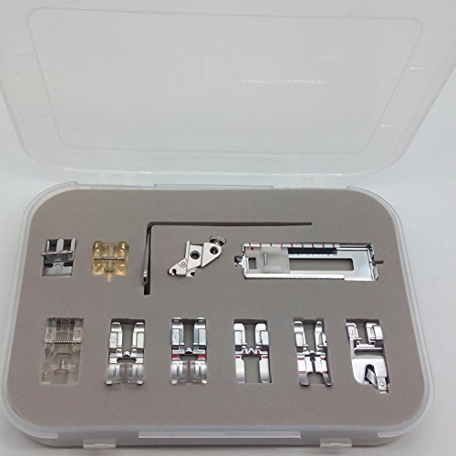 Honeysew Kit pour machine à coudre domestique Pfaff avec pied