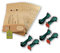 36 pezzi set di filtri adatto per Vorwerk Folletto VK 118, 119, 120, 121, 122: 30 Sacchetti per aspirapolvere + 6 Spazzole et 340, EB 350, EB 351 (3 Coppia) di eVendix®