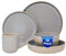 NAMAI - Set Piatti 18 Pezzi + 6 Ciotole Antipasti + 6 Tazze Colazione - Porcellana - Adatti in Lavastoviglie e Microonde - Servizio Piatti 6 Persone - Tazze Cappuccino (30 pz PMC)