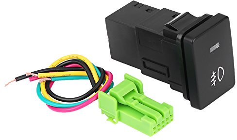 Interruptor basculante LED para coche, encendido/apagado para Camery Highlander Prius Carora(Patrón de luz antiniebla)