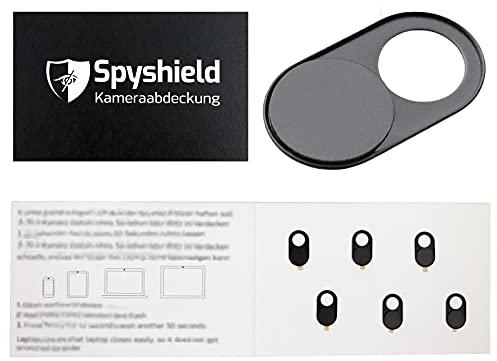 Spyshield 6X Kamera Abdeckung, Webcam Cover, Kamera Blocker für Smartphone, Tablet, Laptop