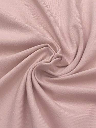 Viskose Jersey Stoff uni Meterware 6 Farben Breite 160 cm ab 50 cm (Nude, 1,5m)