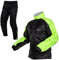 Giacca Pantaloni Impermeabile Antipioggia Scooter Alta Visibilità Moto FLUO M