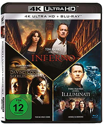 Illuminati / Inferno / The Da Vinci Code (3 4K-UHDs + 3 Blu-rays)