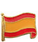 Pin de Solapa Pines de Broche escarapela de Bandera España Esmalte Con Borde (España A)
