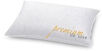 Hanskruchen® Premium de Luxe Daunenkissen 40x60 cm - Made in Germany Daunen Kopfkissen aus 100% Baumwolle - 3 Kammer Daunenkissen für Allergiker [1er Pack]