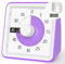 Minuteur de Compte à rebours de 7,6 cm avec Couvercle Amovible ; minuterie visuelle de 60 Minutes et 1 Heure, Outil pédagogique pour Salle de Classe, réunion, Compte à rebours pour Enfants, Violet