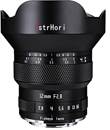 AstrHori 12mm F2.8 Full Frame Manual Fisheye Lens 185° Ultra Wide Angle Lens for Nikon Z Mount Mirrorless Camera Z6,Z7,Z5,Z6II,Z7II,Z9,Z50,ZFC,etc.