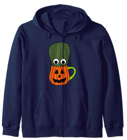 Mug avec petit cactus dans une lanterne Jack O Sweat à Capuche