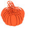 HONMEET Halloween Party Supplies Orange Thicken Felt Bunting Pumpkin Hanging Banner Scary Decor Indoor Outdoor Decorations