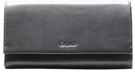 Esquire New Silk Ladies Long Wallet Black