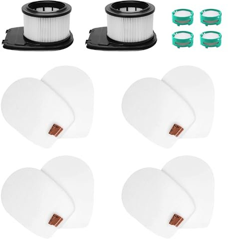 IZ562H Ersatzfilter-Set, kompatibel mit Shark IZ562H schnurlosem Pro-Staubsauger mit Clean Sense IQ und Geruchsneutralisator, inklusive 2 Nachmotor-Hepa, 4 Vormotor-Sets, 4 Geruchs-Kartuschen.