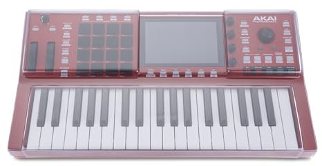 Decksaver Cover for Akai MPC Key 37 - Super-Durable Polycarbonate Protective lid in Smoked Clear Colour, Made in The UK - The Producers' Choice for Unbeatable Protection