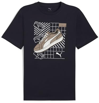PUMA Herren Graphics Sneaker T-Shirt S, New Navy Blue
