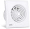 AIR 6 Lite-100T Powerful-95m3/h & Quiet-30dB(A) Extractor Fan with Timer for 4'' 100mm Ducting-White (100mm 4inches)