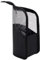 Sac De Pinceau Maquillage, Porte Pinceaux Maquillage Voyage, Rangement Pinceaux Maquillage, Multifonctionnel Sac Pinceaux Cosmétique, Translucide Porte-Pinceau Maquillage (Noir)
