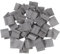 YARNOW 50 Stück Mikro-Landschafts-Sandtisch Puppenhausdach Puppenhaus-Dachziegel Puppenhausfliese Dollhouse Fliesen 1 16 Sandtisch-Dachziegel Gürtelrose Boden Grey