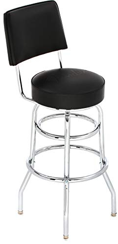 Fender 30 Blackout Backrest Barhocker