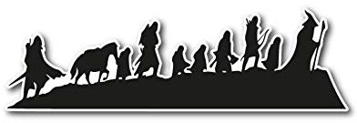Vinyl-Aufkleber Herr der Ringe, inspiriert von Mittelerde, für Auto, Fenster, Wand, Laptop, Glas, LOTR, Hobbit EPIC MODZ