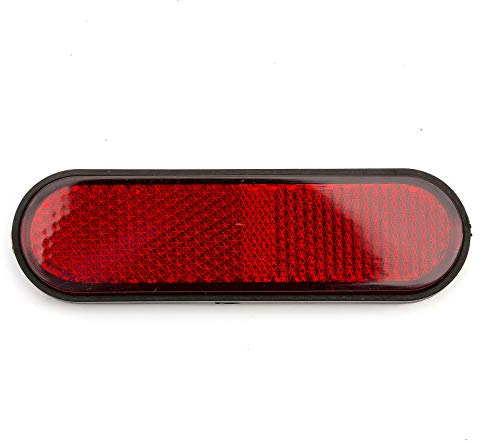 Self Adhesive Stick On Number Plate MOT Red Rear Reflector Light Scooter
