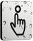 Doorbell Sign Acrylic 6×6cm Please Ring The Bell Simple Style with Double-sided Tape, Waterproof, Sun Protection, Not Easy to Fade for Home School Office Front Door Wall Plaque (Silver)