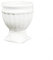 Piccolo vaso coppa in ceramica bianca 8 x 10 cm