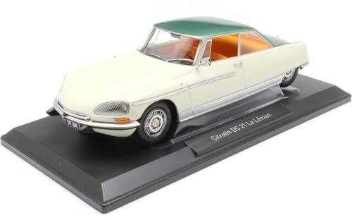 Norev NV181751 1:18 Citroen DS 21 Le Léman 1968-Elfenbein & Grün, Metallic-Dach zum Sammeln, Mehrfarbig