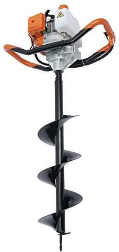 Earth Auger Drill Bit For Garden Planter Post Hole Digger Power Spiral Plant Kit Tool Rapid Bits Drive Planting Drills Outdoor Sets Woodworking Farm Orchard Durable Fit Set Digging Sturdy Bulb Yard