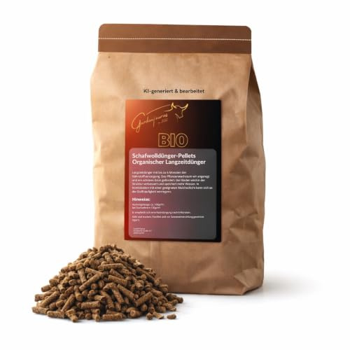 GardenTaurus® Bio Schafwolldünger Pellets | organischer Langzeitdünger | Naturdünger aus Deutschland | 5 kg für ca. 50 m²