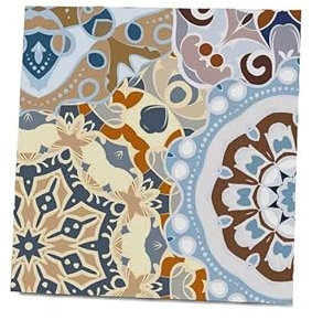 GICOS 1 Pezzo Mattonella Piastrella Ornamentale Decoro Mosaico in Ceramica 16 x 16 cm