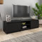 Homvdxl Modern TV Unit Cabinet for 65 TV, Retro Entertainment Center for Flat Screen TV Cable Box Gaming Consoles, Media Console with Cabinet Storage for Living Home - Black