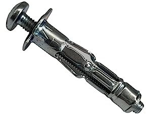 Tasselli per cavità in acciaio, M4 x 32 mm, tasselli per cartongesso, 50 pezzi