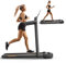 homeTro Tapis de Course, 2,5 HP Tapis de Marche Pliable, Jusqu'à 14 KM/H Tapis Roulant avec Grand Écran LED, Pliable Compact, Walking Pad Sans Installation pour la Salle de Marcher Sportive à Domicile
