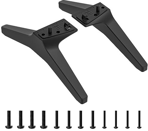 TV Stand Legs for LG Smart TV, Table Top TV Base Replacement for LG 50 Inch UK UM Series 50UK6500 50UK6500AUA 50UK6500PLA 50UM7300PUA 50UM7300AUE 50UM7310PUA 50UM6900PUA with Screws, Easy to Install