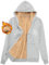 UMIPUBO Felpa Donna con Cappuccio Invernale Giacca Felpe con Zip Foderata in Pile Calda Maniche Lunghe Casual Los Angeles Hoodie Sweatshirt con Tasche Cappotto in Pile Cerniera (Grigio Chiaro, L)