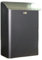 Briefkasten mit Diebstahlschutz und Knopfschlössern zur Wandmontage, Rostfreier Metallpostkasten, Abschließbarer Postbox, Wetterfester(Black)