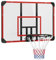 SPORTNOW Basketballkorb mit Rückwand, Outdoor Basketballbrett mit Ø45 cm Stahlkorb und Netz, Wandmontage, Basketball Board für Kinder Jugendliche Erwachsene, Rot