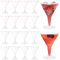 GBACHOOSE Lot de 60 verres à martini en plastique, 180 ml, verres à cocktail réutilisables et réglables pour champagne, mocktail, margarita