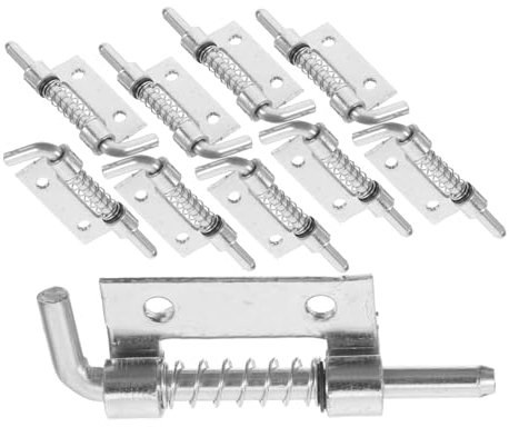 CRILSTYLEO Federbolzenverschluss Beweglicher Federbolzen Langlebige Industrie Scharnier Für Elektroschränke Türverriegelung 1 Loch Links Ideal Für Gartengerätehalter Und