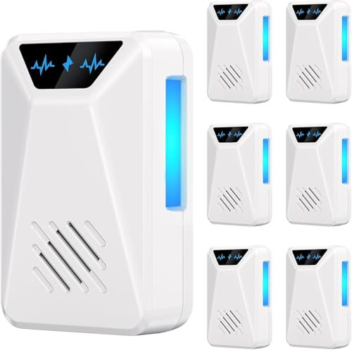 Repelente ultrasónico de control de plagas, repelente electrónico de plagas enchufable para interiores, para insectos, cucarachas, arañas, hormigas, insectos, mosquitos, ratas, ratones, para casa