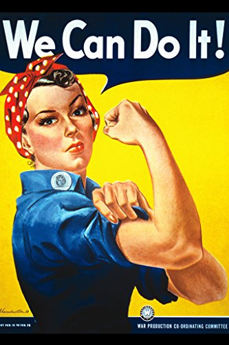 Kunstdruckposter Rosie The Riveter We Can Do It – 28,9 x 43,2 cm