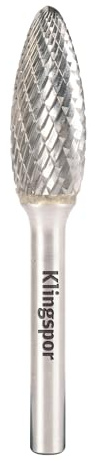 Klingpsor 297074 HF 100 H, Hartmetall-Frässtift, 9,6X19X6, 10, 1