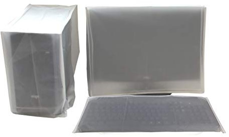 Computer-Staubschutz, SZBRO Monitor + Tastatur + CPU-Tower, Desktop, 3-teiliges Set, staubdichte Computerabdeckungen (63,5 - 68,6 cm Monitor-Set)