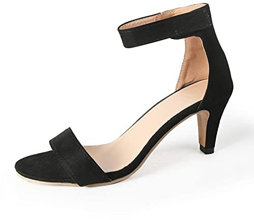 OverDose Sandales Été Sandales Femmes Talons Hauts Compensées Chic Chaussures de Soirée Sexy Escarpin Sandale Femme Scratch High Heels Sandals Talons Aiguilles