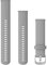 Garmin Vivomove 3 Bracciale in Silicone, con Fibbia Argentata, Grigio Chiaro, 20 mm