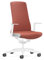 Interstuhl Bürostuhl Pure Interior Edition - Der Schreibtischstuhl der Sich an Gewicht und Bewegung anpasst - ergonomische Smart-Spring Technologie - Made in Germany (1D-Armlehne, Orangerot | Weiß)
