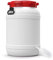 DIE BOX FABRIK Futtertonne für Tierfutter mit Deckel & Schaufel | Große Öffnung | Tierfutterbehälter | Futtercontainer | Futterbox | HDPE | Top-Qualität (68 Liter, Griffe)